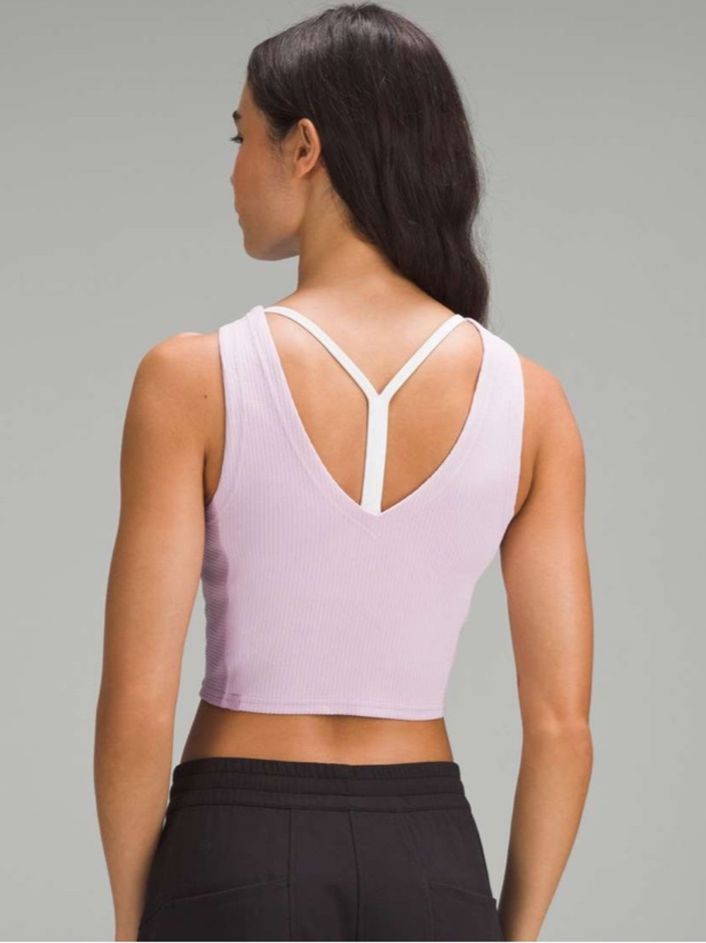 Lululemon Ribbed Softstreme Cropped Tank Top Size 6 - Picture 2 of 6